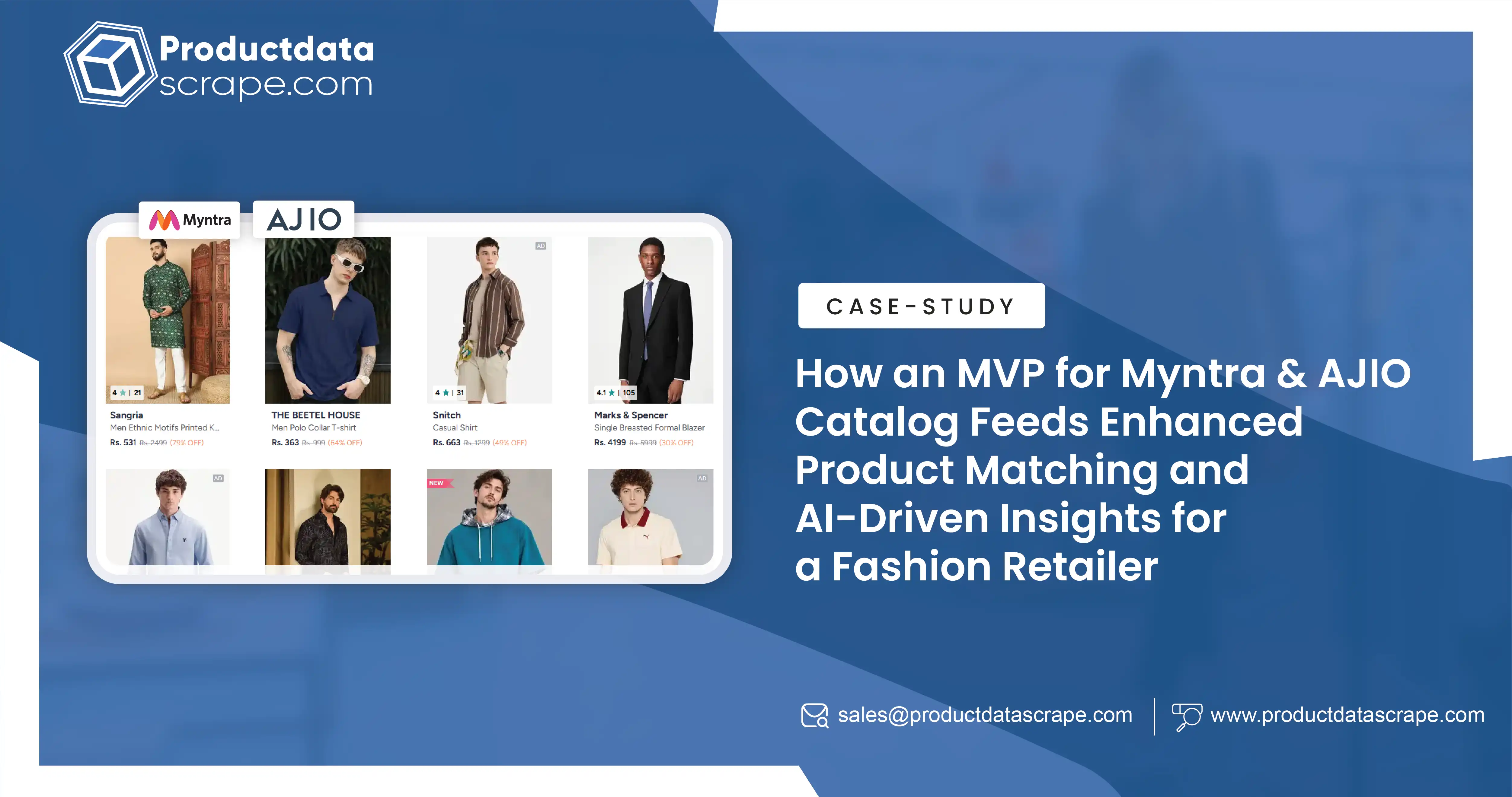 How an MVP for Myntra AJIO Catalog Feed for AI Recommendations Helped a Fashion Retailer Enhance Product Matching and AI-Driven Insights
